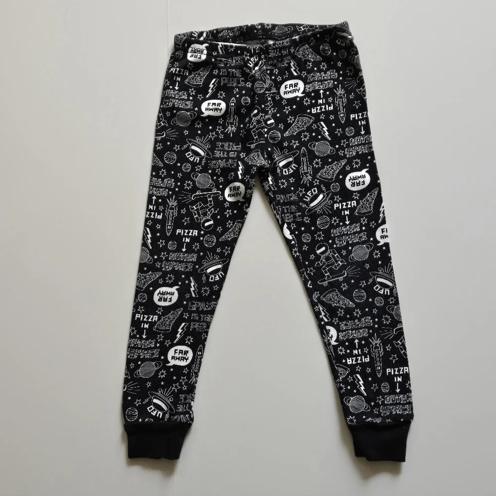 Carter's/Kids Black Graphic Long‎ Sleeve Shirt and Pants Pajama Set /Size 3t